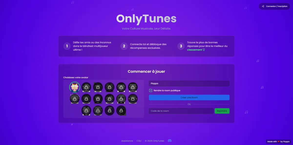 OnlyTunes : La Naissance d'un Blind Test Musical Ultime – Plus qu'un Jeu, une Communauté
